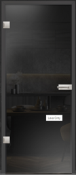 Zeige Details für Glastürblatt Lava Grey grau durchgefärbtes Glas Bild von Glastürblatt Lava Grey grau durchgefärbtes Glas
