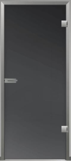 Bild von Glastürblatt Satinato Lava Grey 