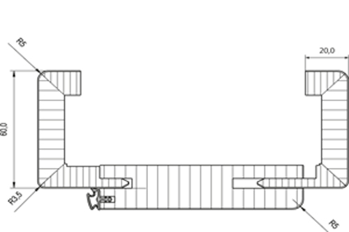 Bild von Zimmertürzarge Cepal Weisslack RAL 9010 Rundkante Höhe 2110 mm