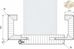 Bild von Türzarge CPL Weiß Rundkante Höhe 2110 mm